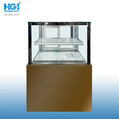 Mini Display Pintu Kaca Disesuaikan Chiller Kulkas Lemari Kue Showcase Hcs-08f