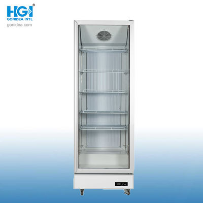 Kuat 500L Direct Cooling Templed Glass Single Door Upright Showcase Cooler