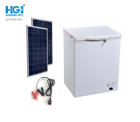 Baterai Gonidea 150AH Dioperasikan Deep Freezer Solar 24V Dengan Kunci Dan Kunci