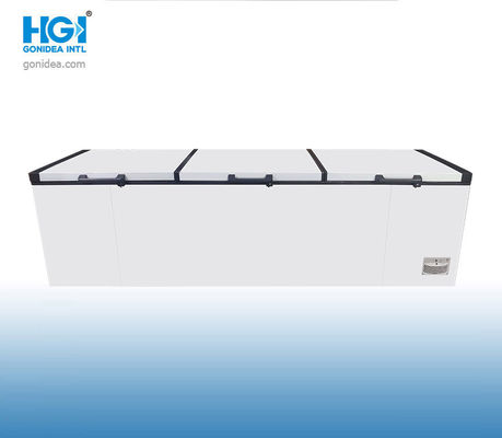 Freezer Dada Dalam Komersial Tiga Pintu 1380 Liter Keranjang Yang Dapat Dilepas