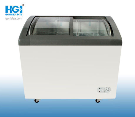Penjualan Pabrik Pintu Kaca Freezer Dada Pintu Ganda frigidaire freezer komersial