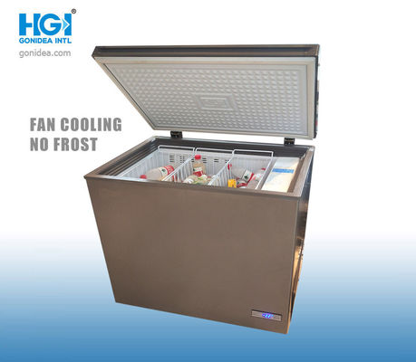 230 Liter Kipas Pendingin Tanpa Beku Es Krim Freezer Dalam Dada