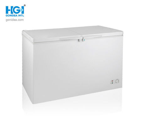 Freezer Komersial Stand Up Double Door Chest Deep Freezer 352L