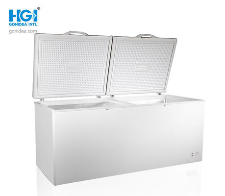 Pintu Lipat Gonidea R134a 818 Liter Deep Chest Freezer Listrik PCM Putih