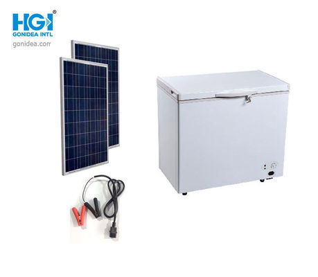 Outdoor 212L Tenaga Surya Freezer Kulkas 7,5 Kaki Kubik Kompresor DC 12V