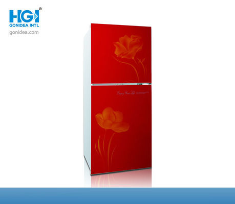 VCM Red Top Freezer Kulkas CE Bisu 6 Kaki Kubik Kulkas Pintu Kaca Ganda