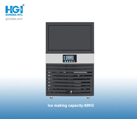 Gonidea 60kg/ 24j 50Hz Crescent Automatic Ice Maker Kondensasi Udara Hitam CB