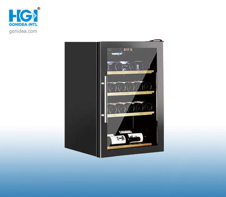 Pintu Kaca Penyimpanan Anggur Merah Showcase Penghematan Energi 220 ~ 240V / 50Hz